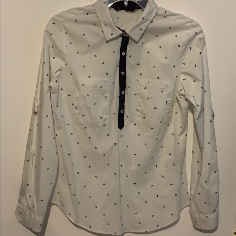 Zara Nautical Print Top